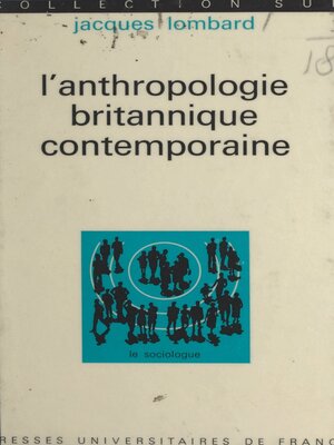 cover image of L'anthropologie britannique contemporaine